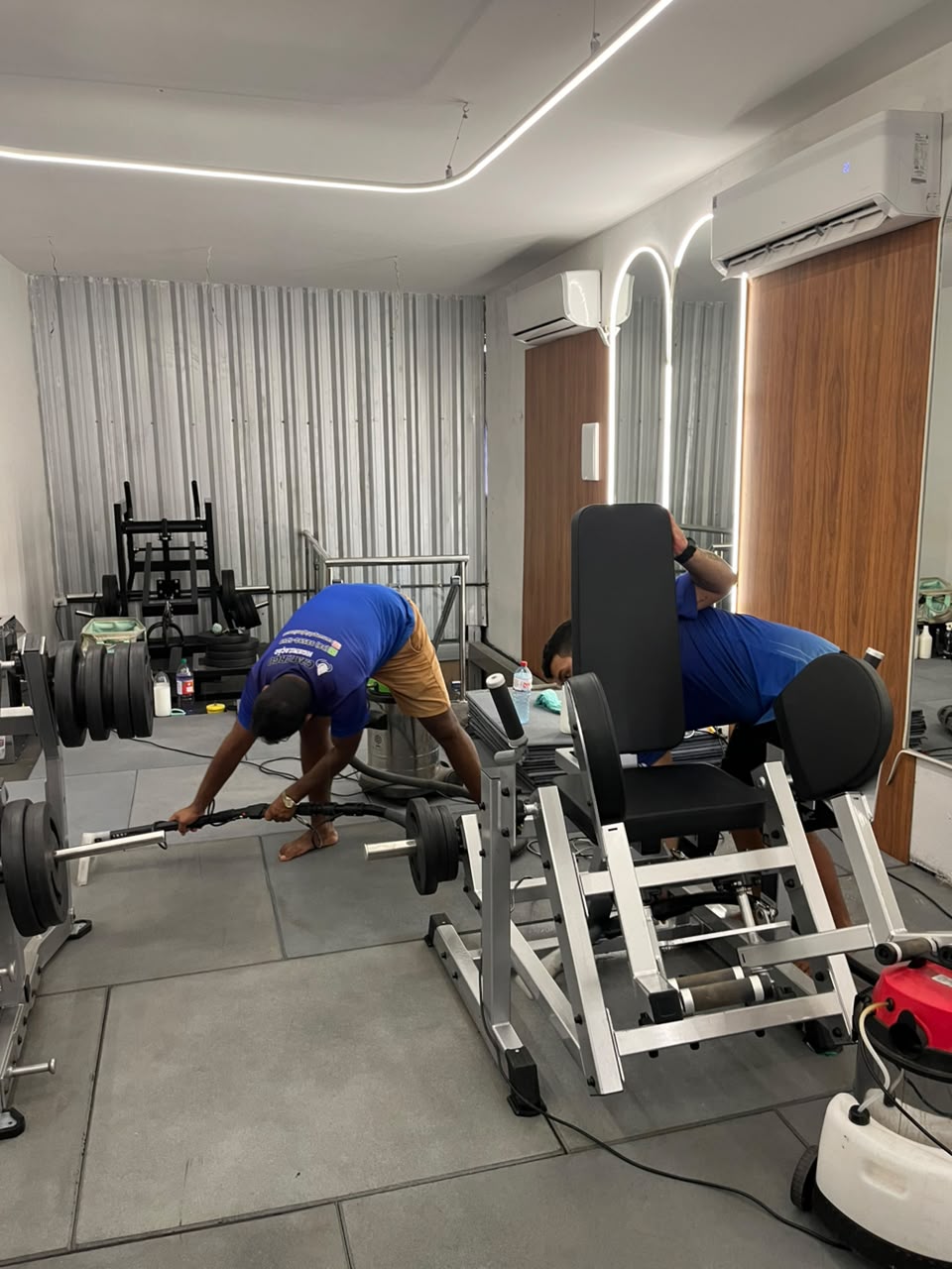 Carpete de academia higienizado